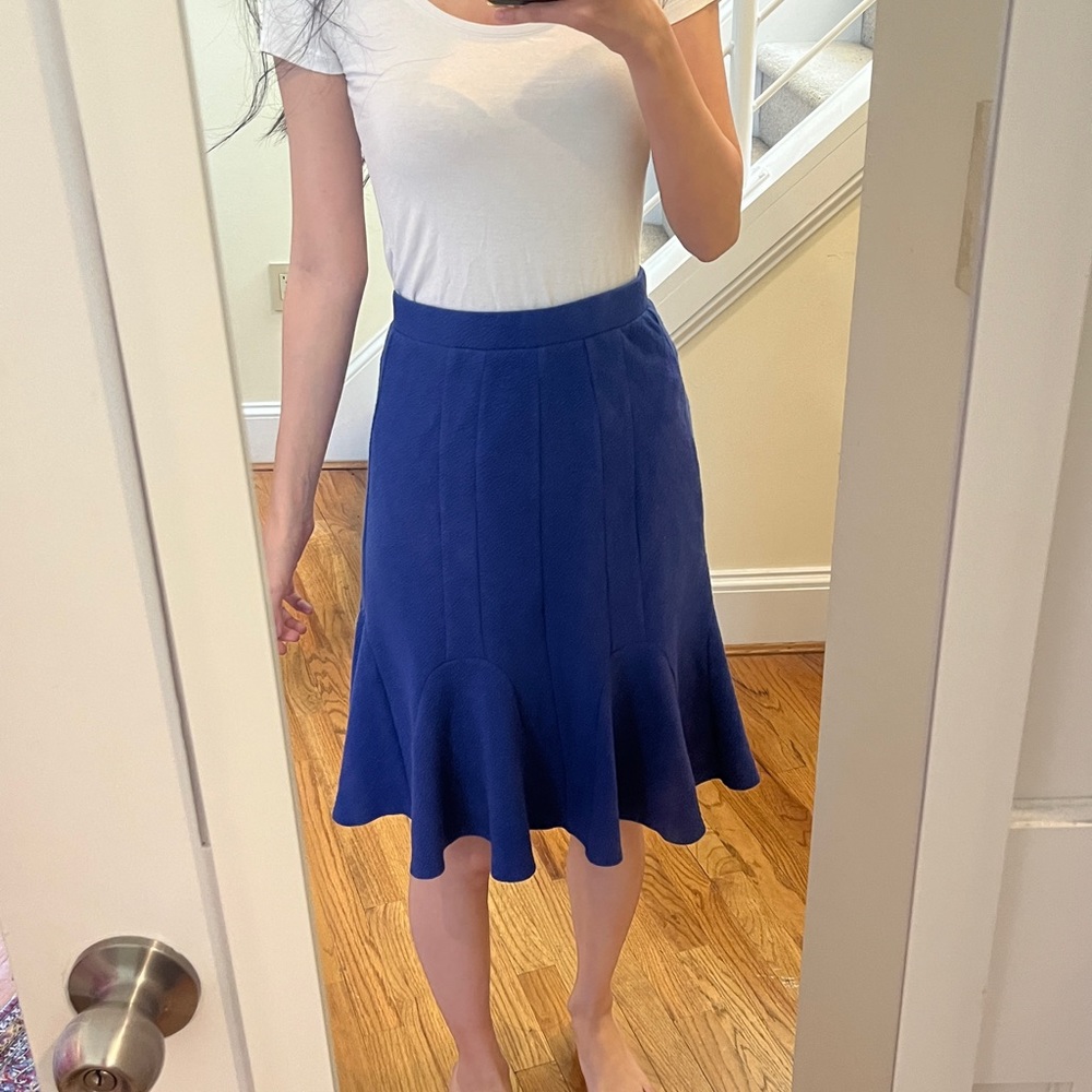 Anthropologie HD in Paris blue skirt